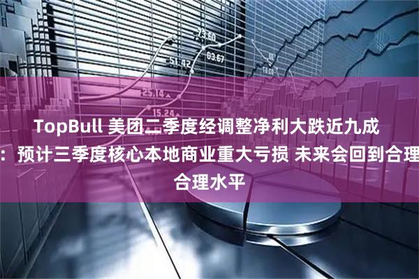 TopBull 美团二季度经调整净利大跌近九成 王兴：预计三季度核心本地商业重大亏损 未来会回到合理水平